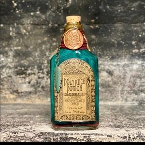Polyjuice potion. A magically color changing flask potion bottle decoration